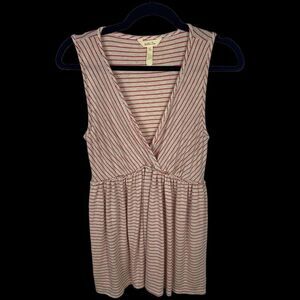 Matilda Jane Top Womens Size Medium Take The Wheel Tank Too Tee Pink Cream USA